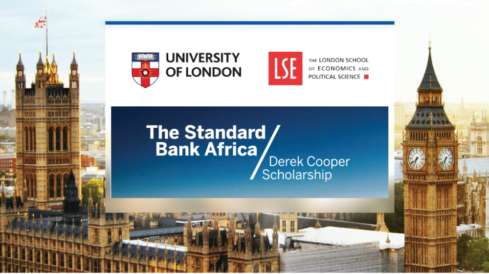 The 2021 Standard Bank Derek Cooper Africa Scholarships in UK