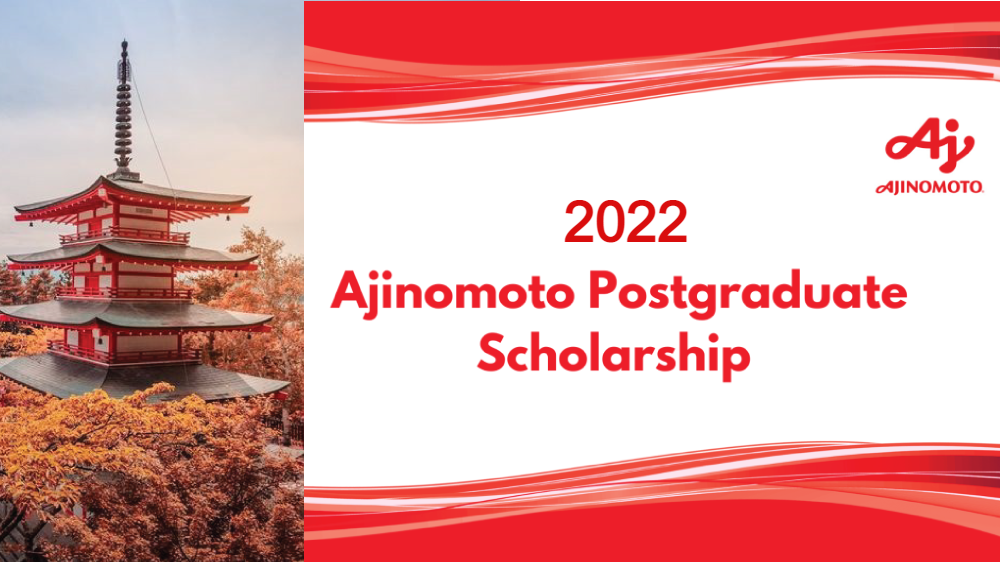 Ajinomoto Foundation Scholarships for International Students in Japan