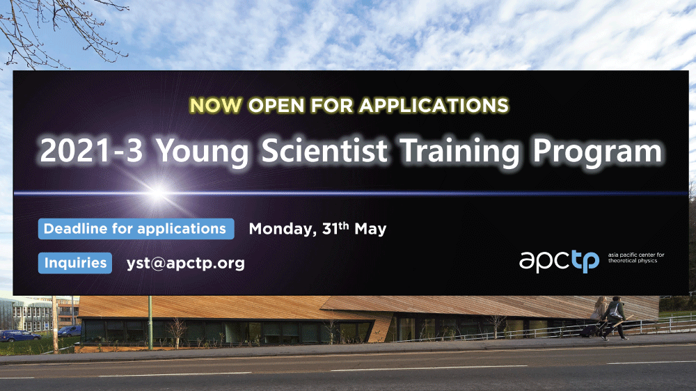 APCTP Young Scientist Training Program (YST) in South Korea