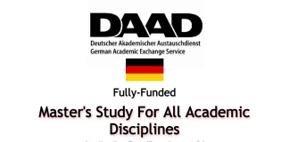 DAAD Master Studies for All Academic Discipline Scholarship In Germany